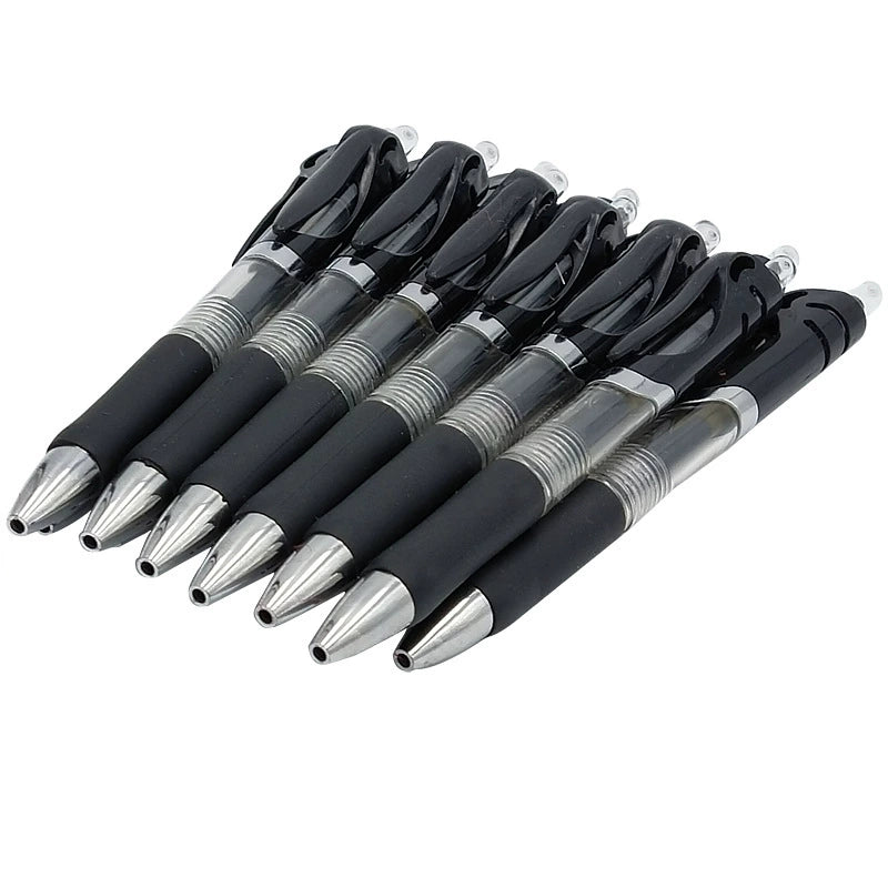 Press-Type Gel Pen K35 Signature Pen Red Blue Black Press-Type Water Pen Office and Study Supplies Refill Portable