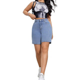 Jeans Women's Summer Loose 2025 New chubby girl Thin Wide Leg Pants Slimming plus size Straight Pants Women