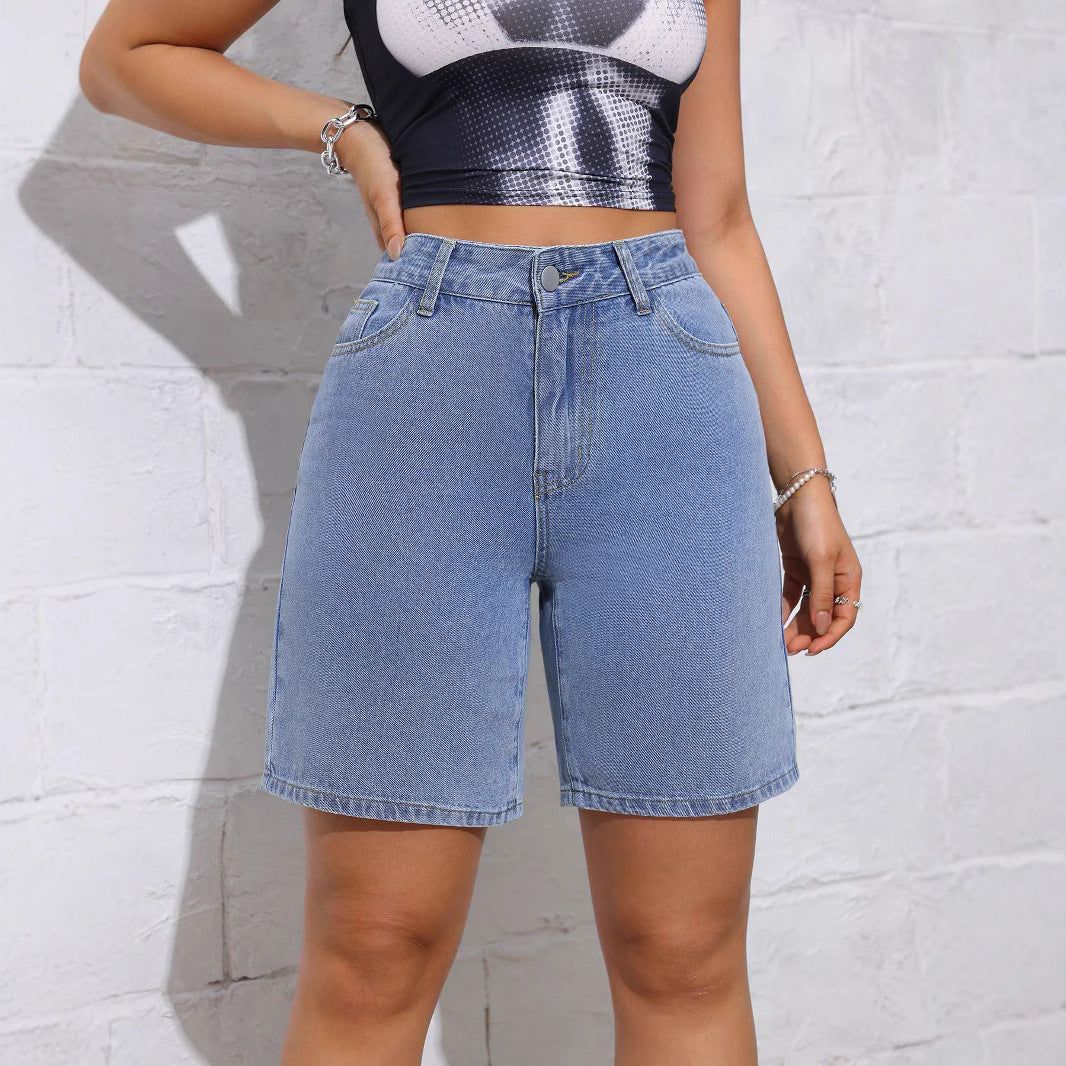 Jeans Women's Summer Loose 2025 New chubby girl Thin Wide Leg Pants Slimming plus size Straight Pants Women