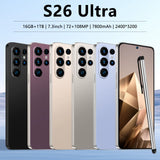 Tk Popular Cross-Border Mobile Phone S26Ultra3+32Gb 7.3inch True 4g Android 15 Smartphone with External Pen