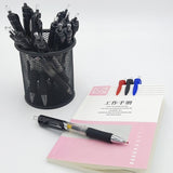 Press-Type Gel Pen K35 Signature Pen Red Blue Black Press-Type Water Pen Office and Study Supplies Refill Portable