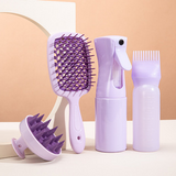Manufacturer 27-Piece Hairdressing Comb Set Combination Continuous Spray Bottle Cleaning Massage Shampoo Brush Portable Styling Comb